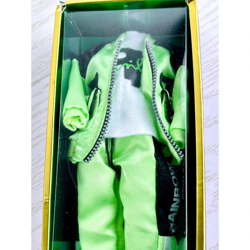 Rainbow High Fashion Doll Clothes Neon Green‎ Tracksuit Outfit Set